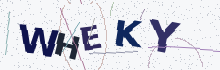 A verification image containing five letters and numbers