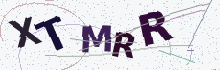 A verification image containing five letters and numbers